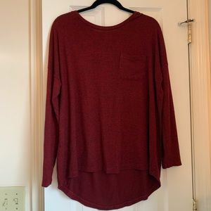 Merona red marled shirt